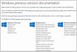 Windows previous versions documentation Microsoft Lear